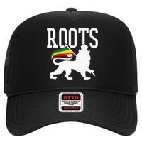 Reggae Roots Lion Of Judah Rastafari Music Rasta Gift High Crown Mesh Back Trucker Hat