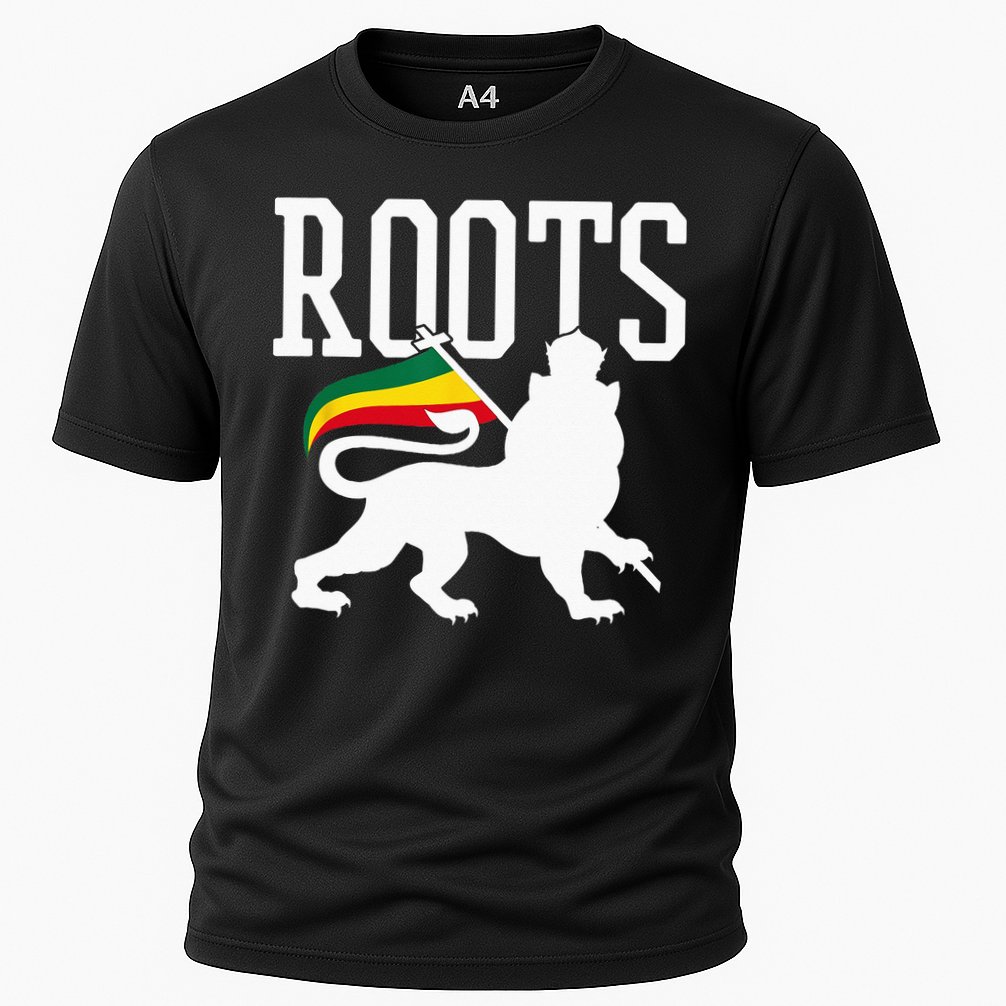 Reggae Roots Lion Of Judah Rastafari Music Rasta Gift Cooling Performance Crew T-Shirt