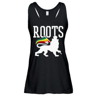 Reggae Roots Lion Of Judah Rastafari Music Rasta Gift Ladies Essential Flowy Tank