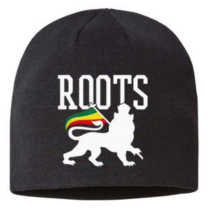 Reggae Roots Lion Of Judah Rastafari Music Rasta Gift Sustainable Beanie