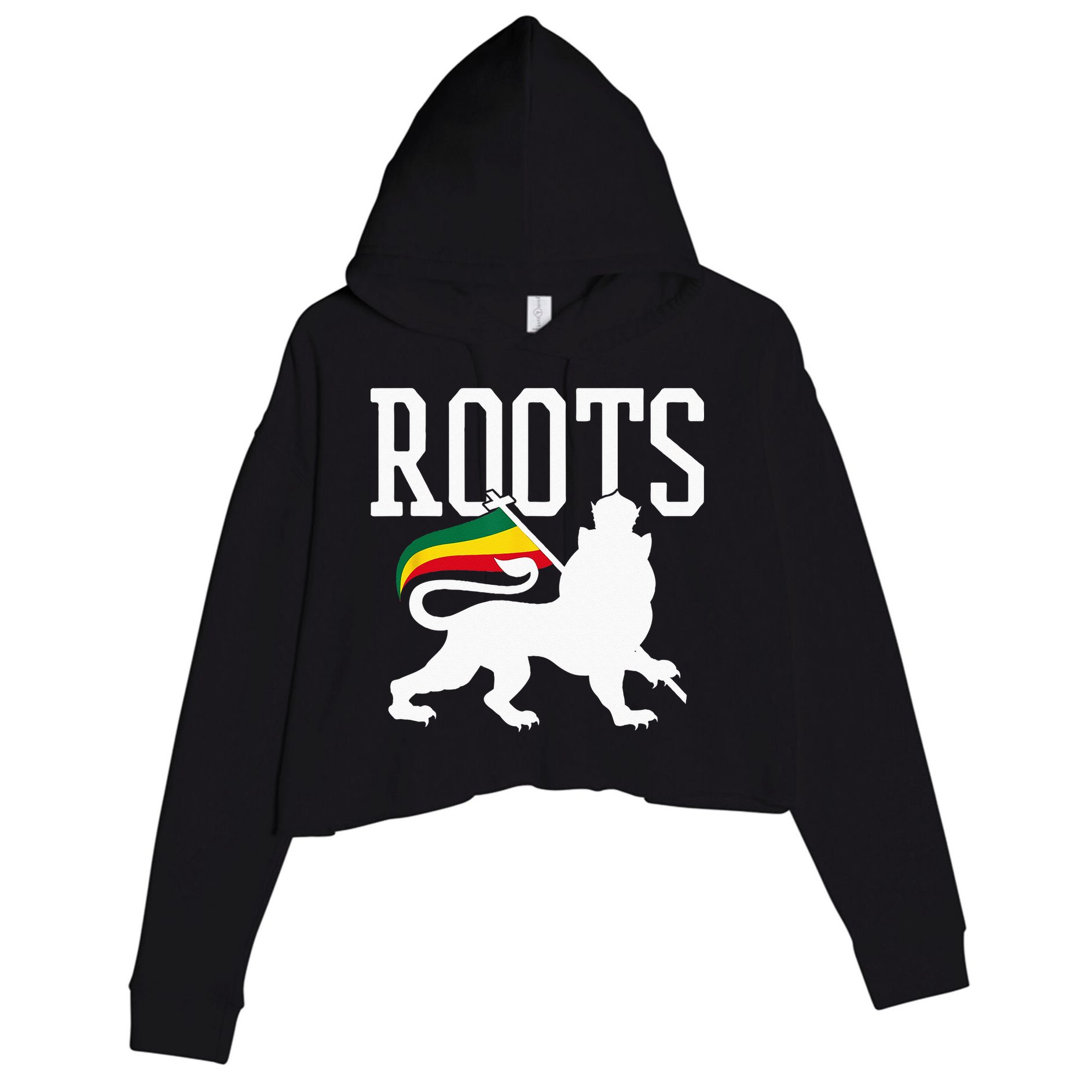 Reggae Roots Lion Of Judah Rastafari Music Rasta Gift Crop Fleece Hoodie