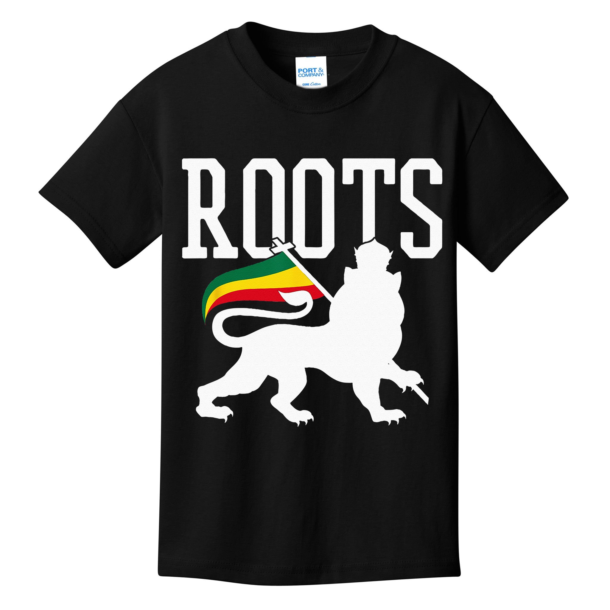 Reggae Roots Lion Of Judah Rastafari Music Rasta Gift Kids T-Shirt
