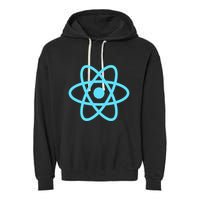 Reactjs React.Js Logo Javascript Framework Garment-Dyed Fleece Hoodie