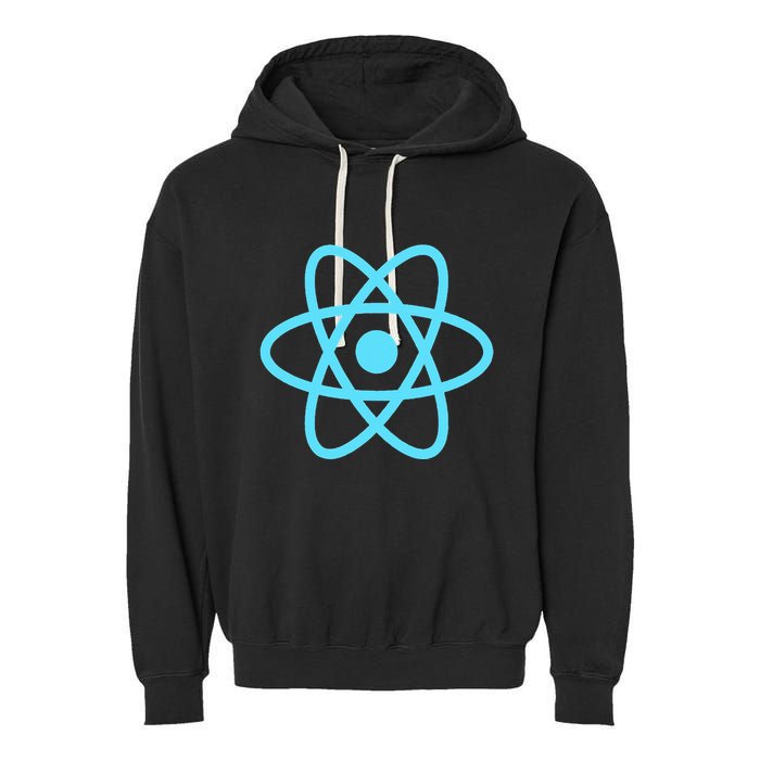 Reactjs React.Js Logo Javascript Framework Garment-Dyed Fleece Hoodie