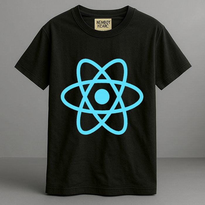 Reactjs React.Js Logo Javascript Framework Garment-Dyed Heavyweight T-Shirt