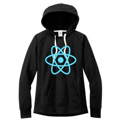 Reactjs React.Js Logo Javascript Framework Women's Fleece Hoodie