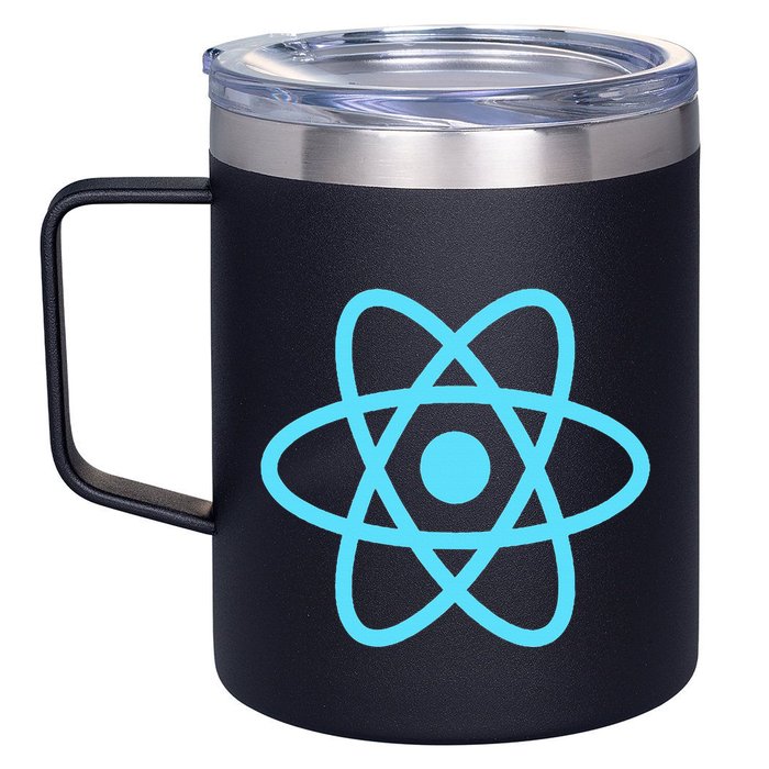 Reactjs React.Js Logo Javascript Framework 12oz Stainless Steel Coffee Mug