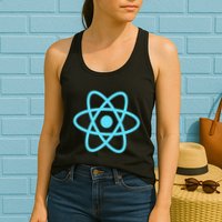 Reactjs React.Js Logo Javascript Framework Womens Tank Top