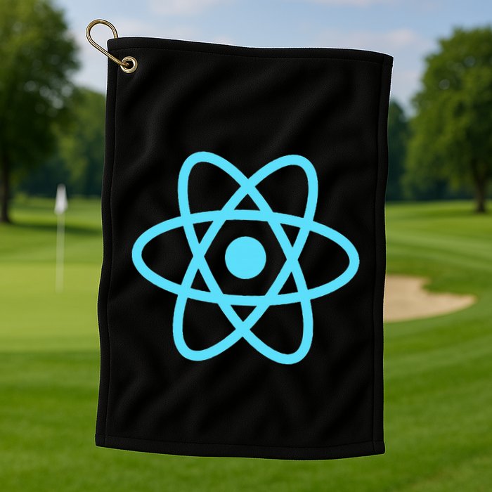 Reactjs React.Js Logo Javascript Framework Golf Towel