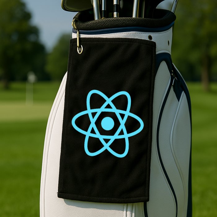 Reactjs React.Js Logo Javascript Framework Golf Towel