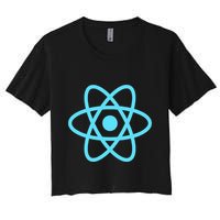Reactjs React.Js Logo Javascript Framework Women's Crop Top Tee