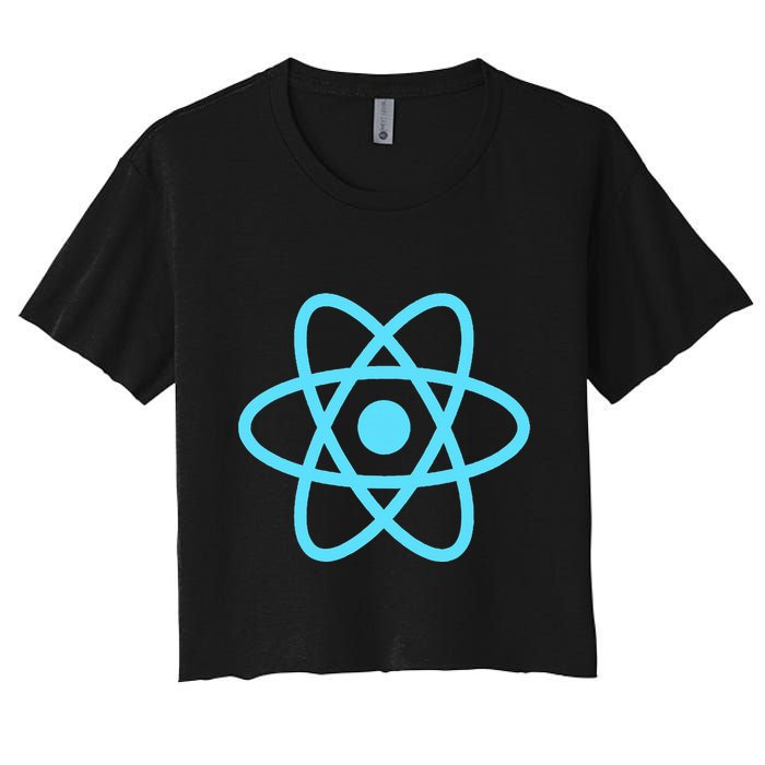 Reactjs React.Js Logo Javascript Framework Women's Crop Top Tee