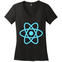 Reactjs React.Js Logo Javascript Framework Women's V-Neck T-Shirt