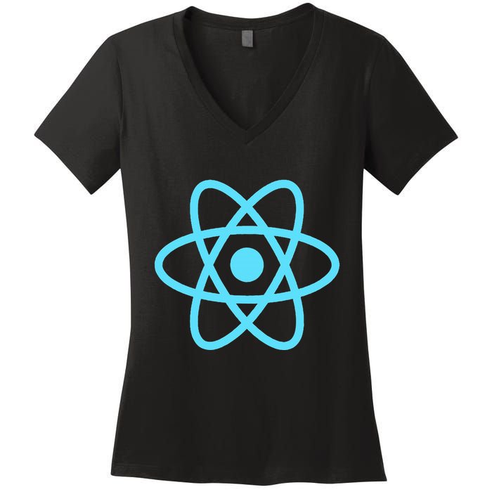 Reactjs React.Js Logo Javascript Framework Women's V-Neck T-Shirt
