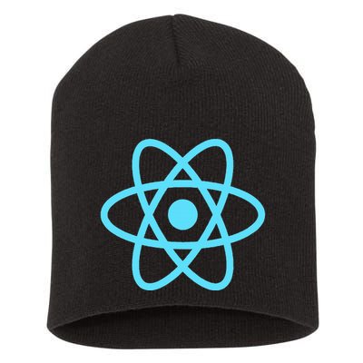 Reactjs React.Js Logo Javascript Framework Short Acrylic Beanie