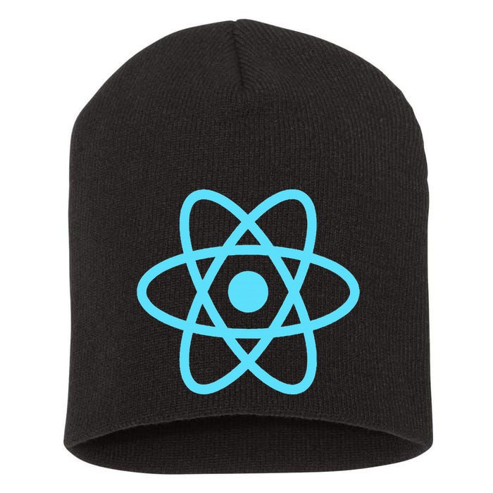 Reactjs React.Js Logo Javascript Framework Short Acrylic Beanie