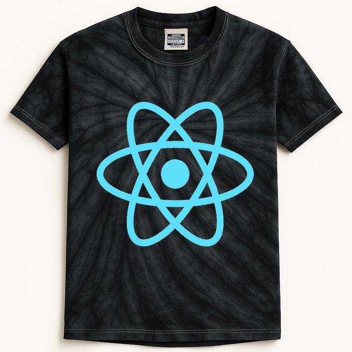 Reactjs React.Js Logo Javascript Framework Kids Tie-Dye T-Shirt
