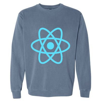 Reactjs React.Js Logo Javascript Framework Garment-Dyed Sweatshirt