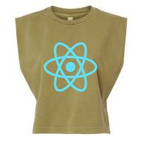 Reactjs React.Js Logo Javascript Framework Garment-Dyed Women's Muscle Tee
