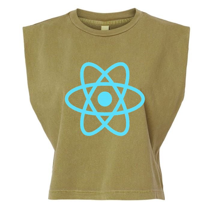 Reactjs React.Js Logo Javascript Framework Garment-Dyed Women's Muscle Tee