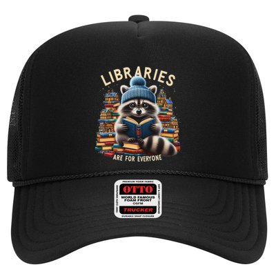 Racoon Reading Libraries Are For Everyone Bookish Trucker Hat