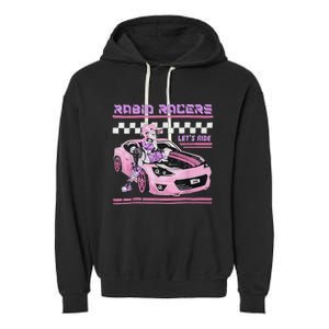 Rabid Racers Let’S Ride Garment-Dyed Fleece Hoodie