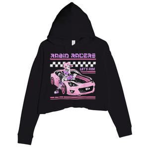 Rabid Racers Let’S Ride Crop Fleece Hoodie