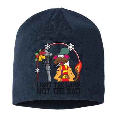 Retro Rizzo Light The Lamp Not The Rat Sustainable Beanie