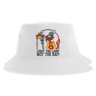 Retro Rizzo Light The Lamp Not The Rat Sustainable Bucket Hat