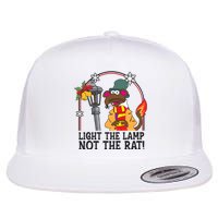 Retro Rizzo Light The Lamp Not The Rat Flat Bill Trucker Hat