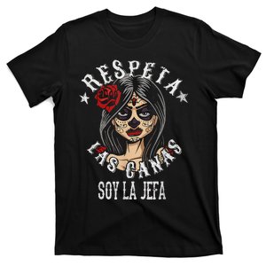 Retro Respeta Las Canas La Jefa Funny Spanish T-Shirt