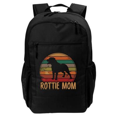 Retro Rottweiler Mom Gift Rott Dog Mother Pet Rottie Mama Backpack