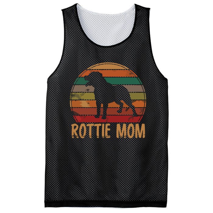 Retro Rottweiler Mom Gift Rott Dog Mother Pet Rottie Mama Mesh Reversible Basketball Jersey Tank