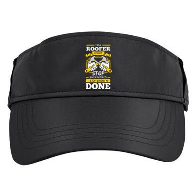 Roofer Roof Mechanic Construction Contractor Tradesperson Adult Drive Performance Visor