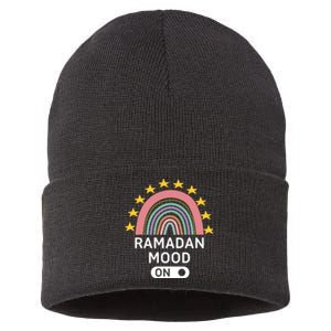 Rainbow Ramadan Mood On Gift Ramadan Mubarak Sustainable Knit Beanie