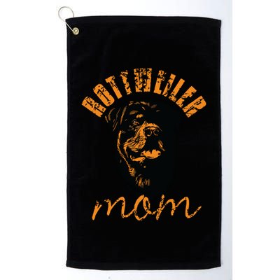 Rottweiler Rottie Mom Mom Vintage Golf Towel