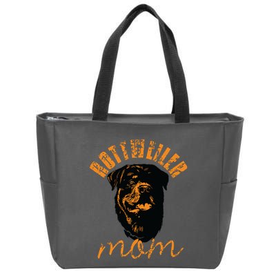 Rottweiler Rottie Mom Mom Vintage Zip Tote Bag