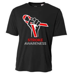 Red Ribbon Month Products Survivor National Stroke Awareness Cooling Performance Crew T-Shirt