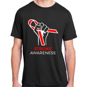 Red Ribbon Month Products Survivor National Stroke Awareness Adult ChromaSoft Performance T-Shirt