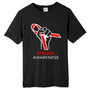 Red Ribbon Month Products Survivor National Stroke Awareness Tall Fusion ChromaSoft Performance T-Shirt