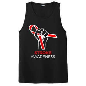 Red Ribbon Month Products Survivor National Stroke Awareness PosiCharge Competitor Tank