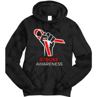 Red Ribbon Month Products Survivor National Stroke Awareness Tie Dye Hoodie