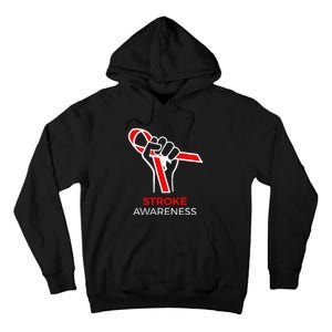 Red Ribbon Month Products Survivor National Stroke Awareness Tall Hoodie