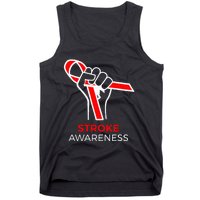 Red Ribbon Month Products Survivor National Stroke Awareness Tank Top