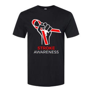 Red Ribbon Month Products Survivor National Stroke Awareness Softstyle CVC T-Shirt