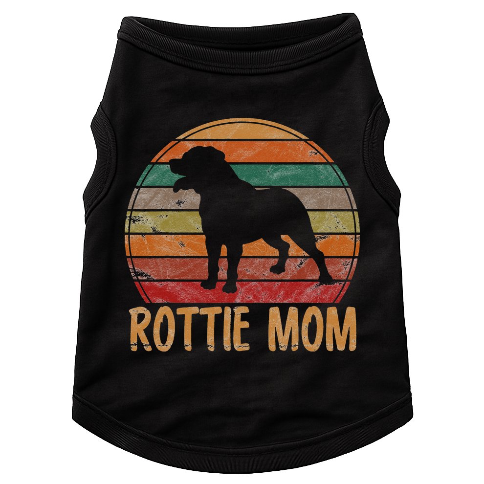 Retro Rottweiler Mom Gift Rott Dog Mother Pet Rottie Mama Doggie Tank