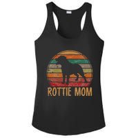 Retro Rottweiler Mom Gift Rott Dog Mother Pet Rottie Mama Ladies PosiCharge Competitor Racerback Tank