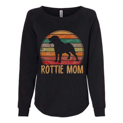 Retro Rottweiler Mom Gift Rott Dog Mother Pet Rottie Mama Womens California Wash Sweatshirt