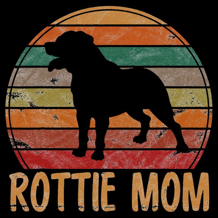 Retro Rottweiler Mom Gift Rott Dog Mother Pet Rottie Mama Toddler Long Sleeve Shirt