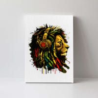 Rasta Reggae Music Headphones Jamaican Pride Lion Of Judah Canvas